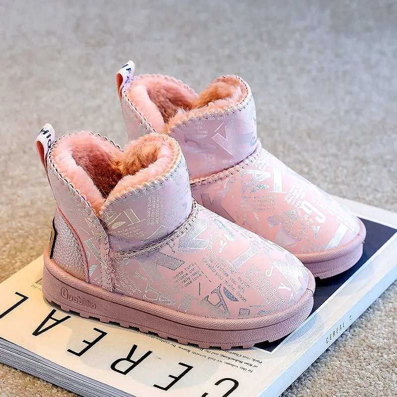 Après-ski enfant bottines fourrées à motifs