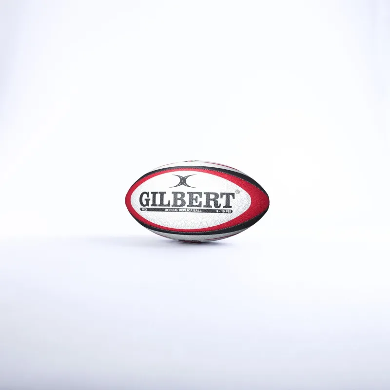 Ballon de rugby replica Gilbert du LOU en Taille 1 et 5