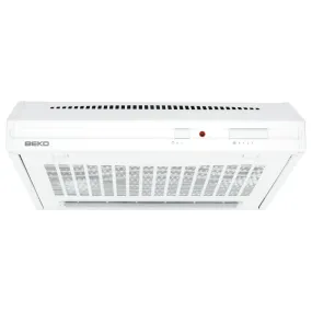 Beko Hotte casquette avec 3 vitesses, éclairage LED intégré, 3 niveaux de puissance. Blanc (CFB6432W)