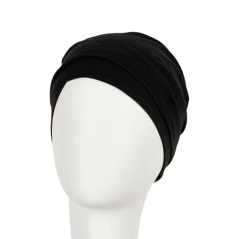 Bonnet chimio en coton Zuri Ebène de Christine Collection headwear