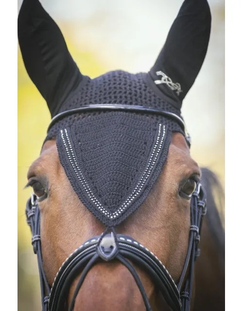 Bonnet Long Strass - Noir