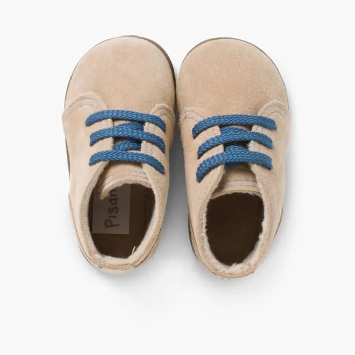 Bottes en suède avec coutures de couleurs pour Enfants