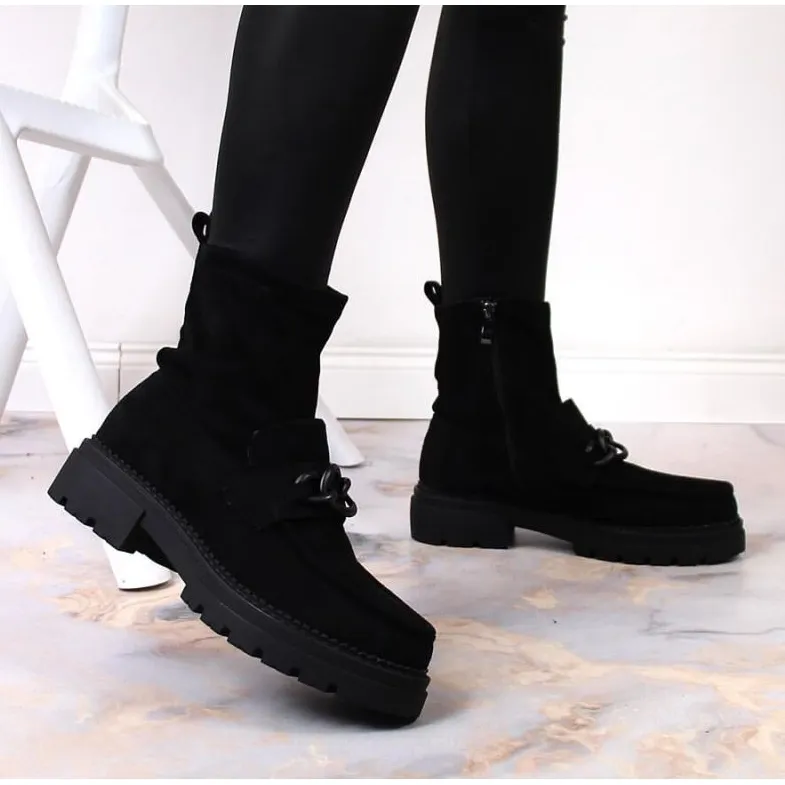 Bottes isolées en suède Laura La.Fi W PMR26 le noir
