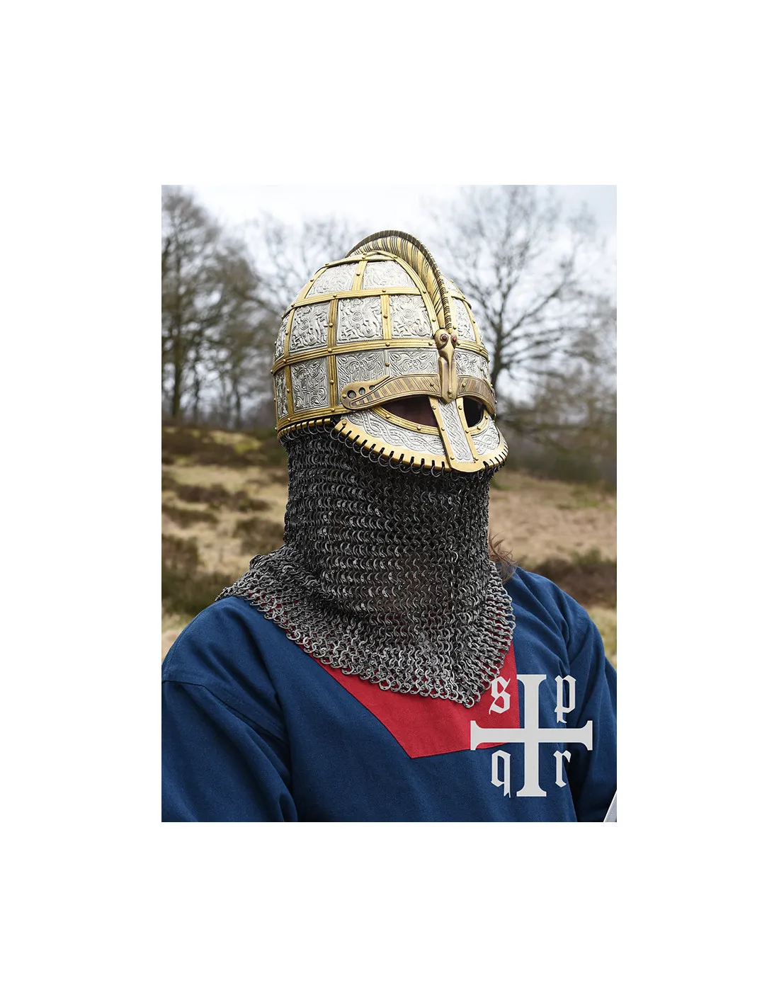 Casque viking décoré Valsgärde, Suède S. VII ⚔️ Boutique Épées