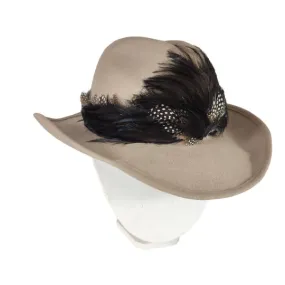 Chapeau en feutre beige forme Stetson - MAGILL HAT (Québec) - taille 58