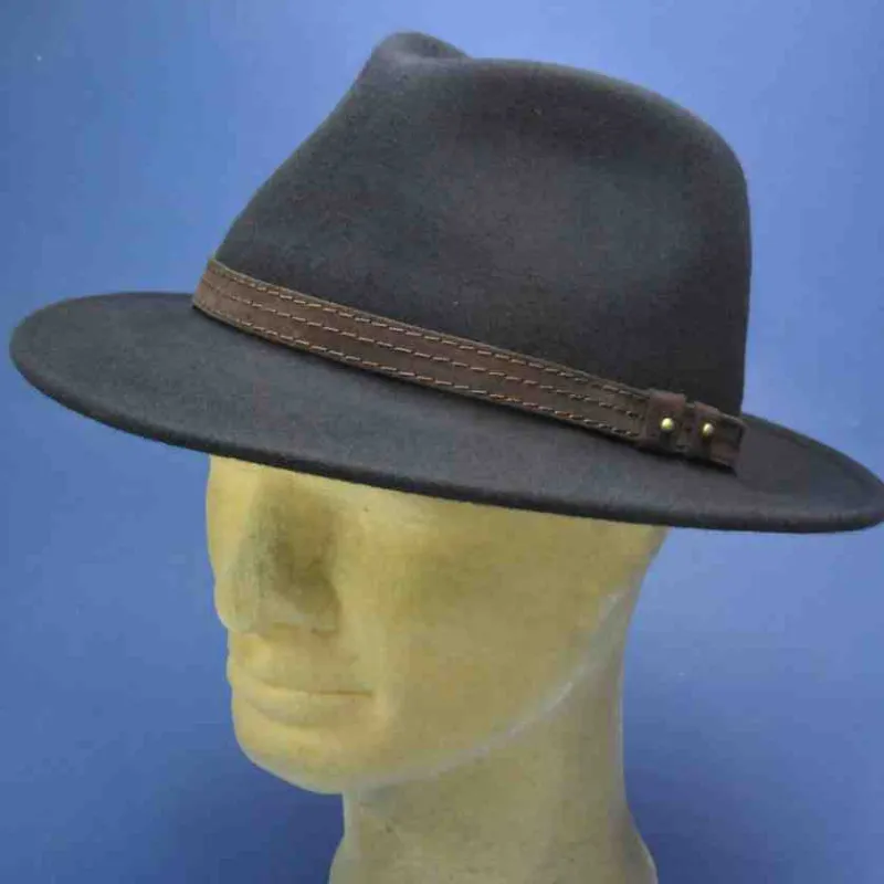 Chapeau en feutre de laine navy | Chapeau pour homme et femme