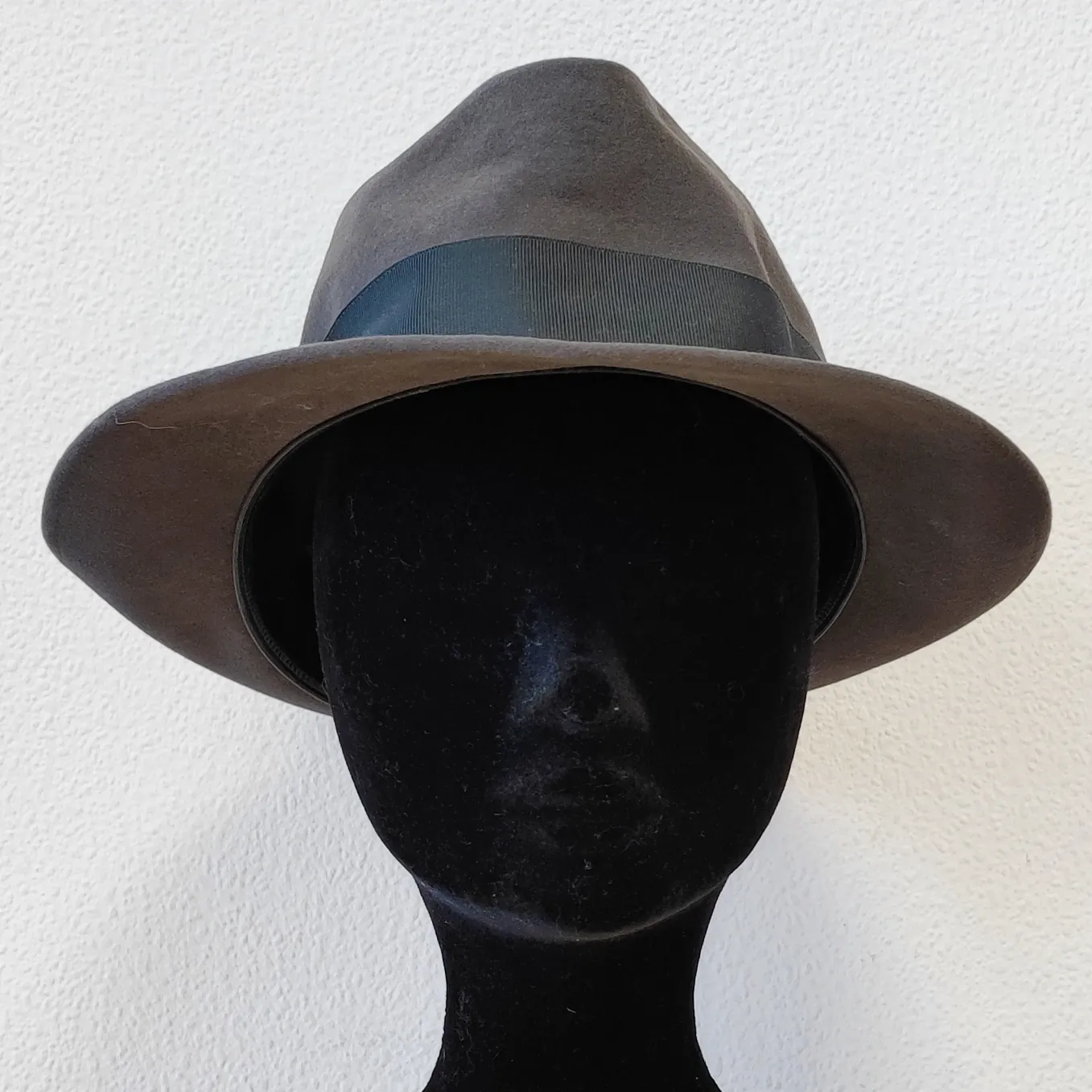 Chapeau en feutre gris vintage "Fléchet Paris" - T58 - Homme 