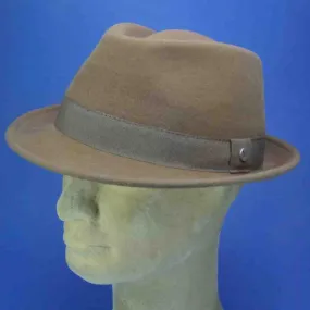 Chapeau Trilby en feutre couleur castor | Chapeau mixte
