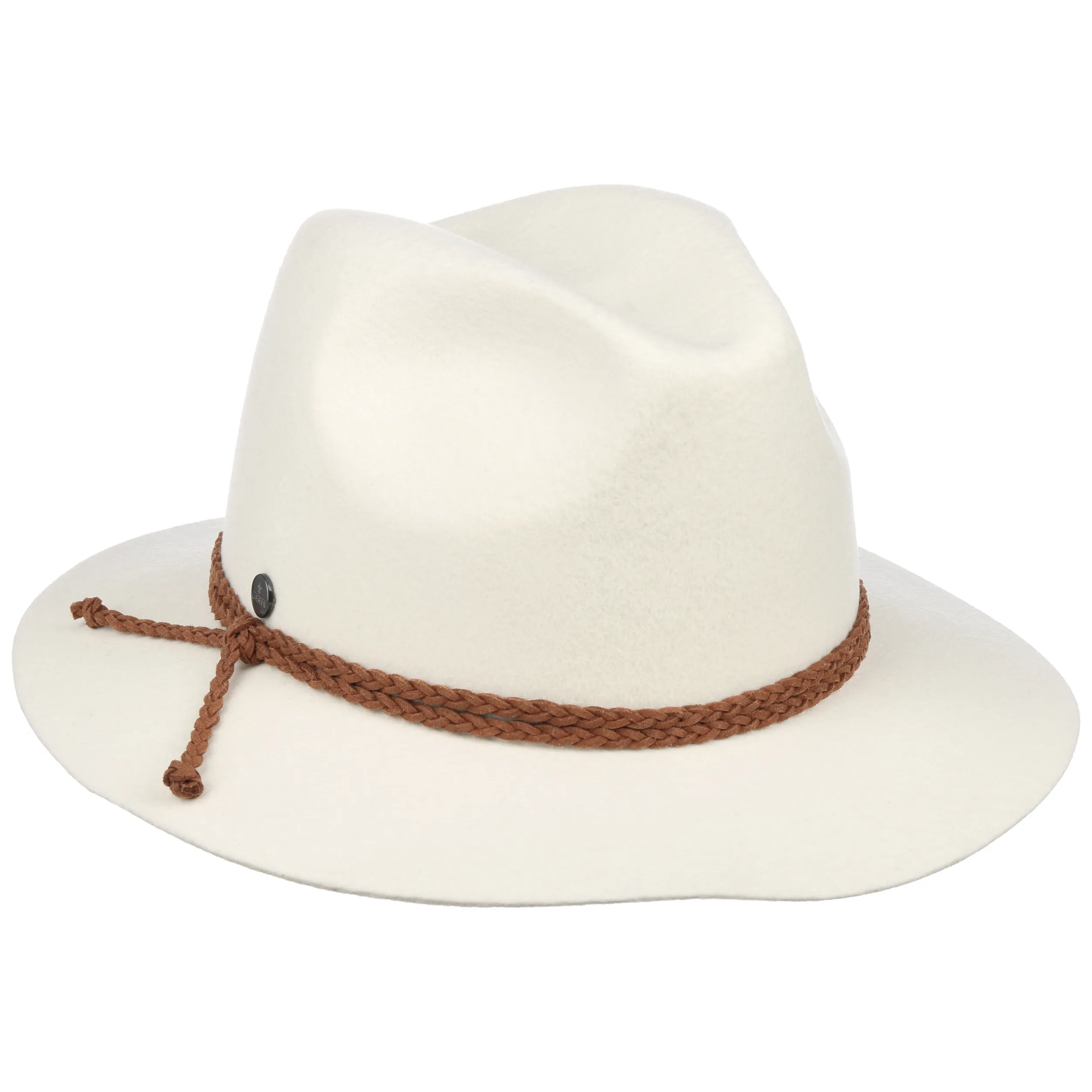 Chapeau White Wool avec Bande de Cuir by Lierys --> Chapeaux, casquettes & bonnets en ligne ▷ Chapeaushop