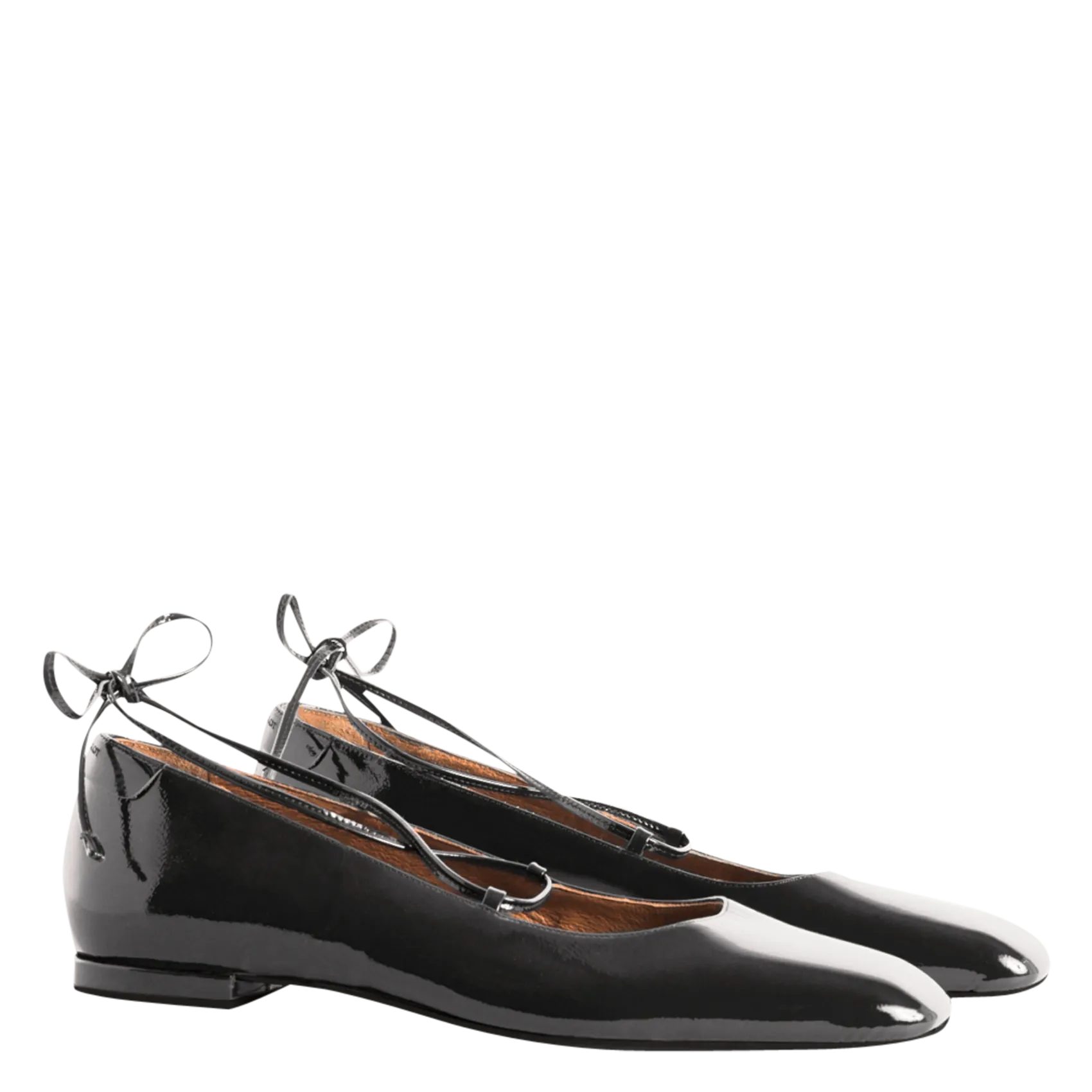 CLAUDIE PIERLOT  Ballerines en cuir vernis - Noir