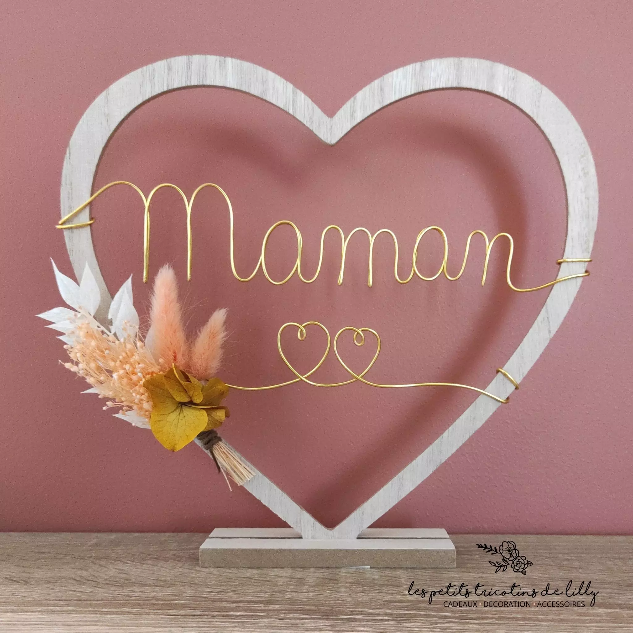 COEUR EN BOIS MAMAN