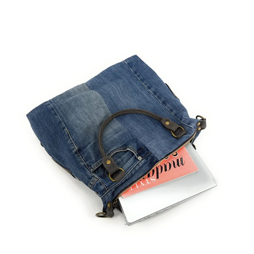 Collection OH MY BAG | Sac besace en toile et cuir BESACE U.S DENIM
