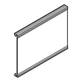 Couvercle pour goulotte de câblage Segma ZH PCABS largeur 80mm et longueur 2m (26223)