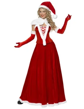 Déguisement Mère Noël luxe robe longue femme : Deguise-toi, achat de Déguisements adultes
