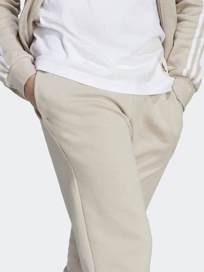 Ensemble veste zippé jogging 3 stripes beige homme - Adidas | wimod