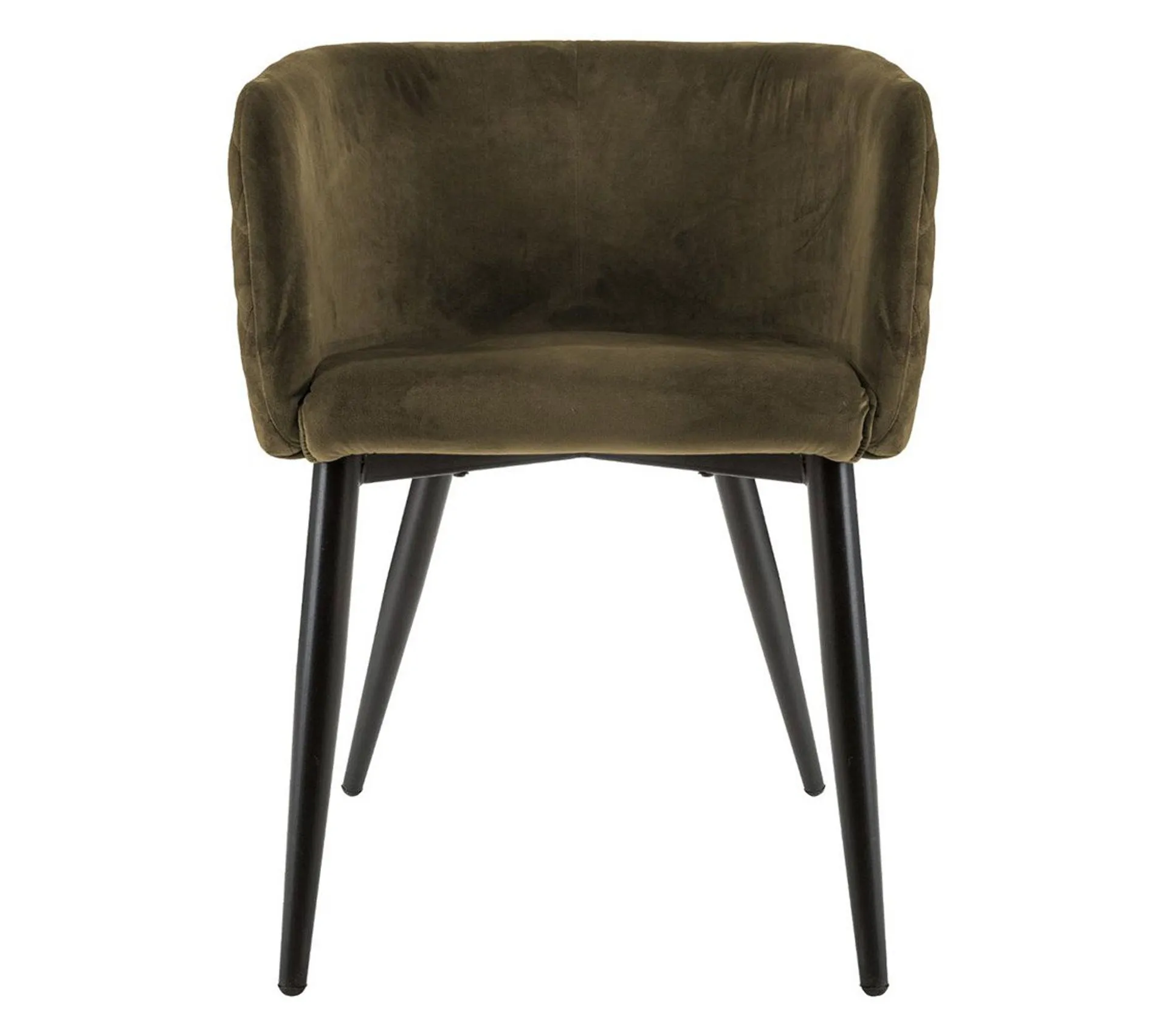 Fauteuil Dîner Velours Marlo Kaki
