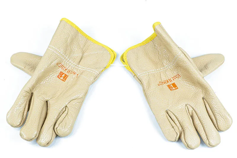 Gant cuir beige (12 pcs) ** VAST-KING
