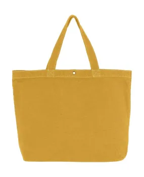 Grand sac cabas en toile - CA-4631 LCS - jaune curry 