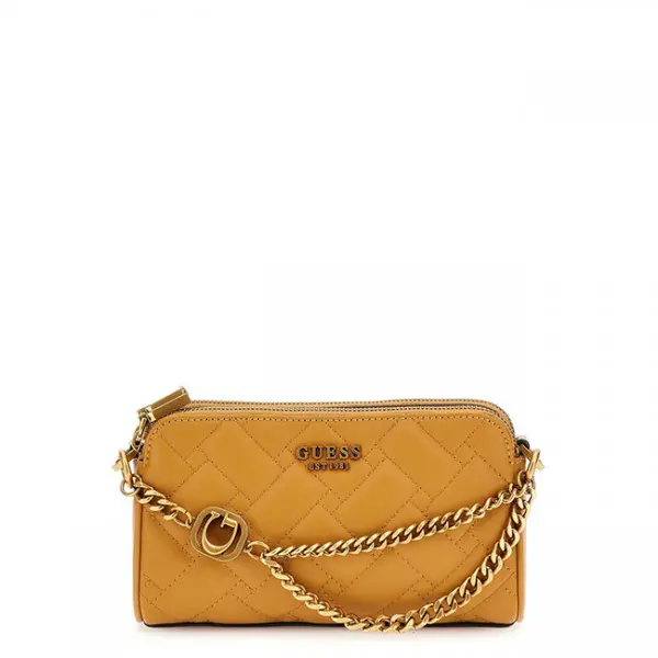 Guess - Sac Bandoulière Matelassé Gracelynn Moutarde