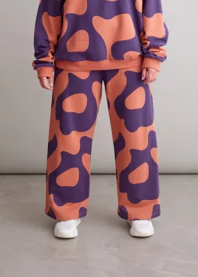 Jogging ample en coton bio | multicolore "swirl sweatpants"" femme - Mainio