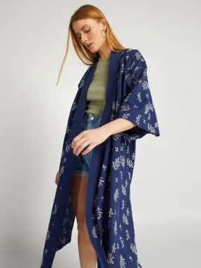 Kimono long - Bleu marine