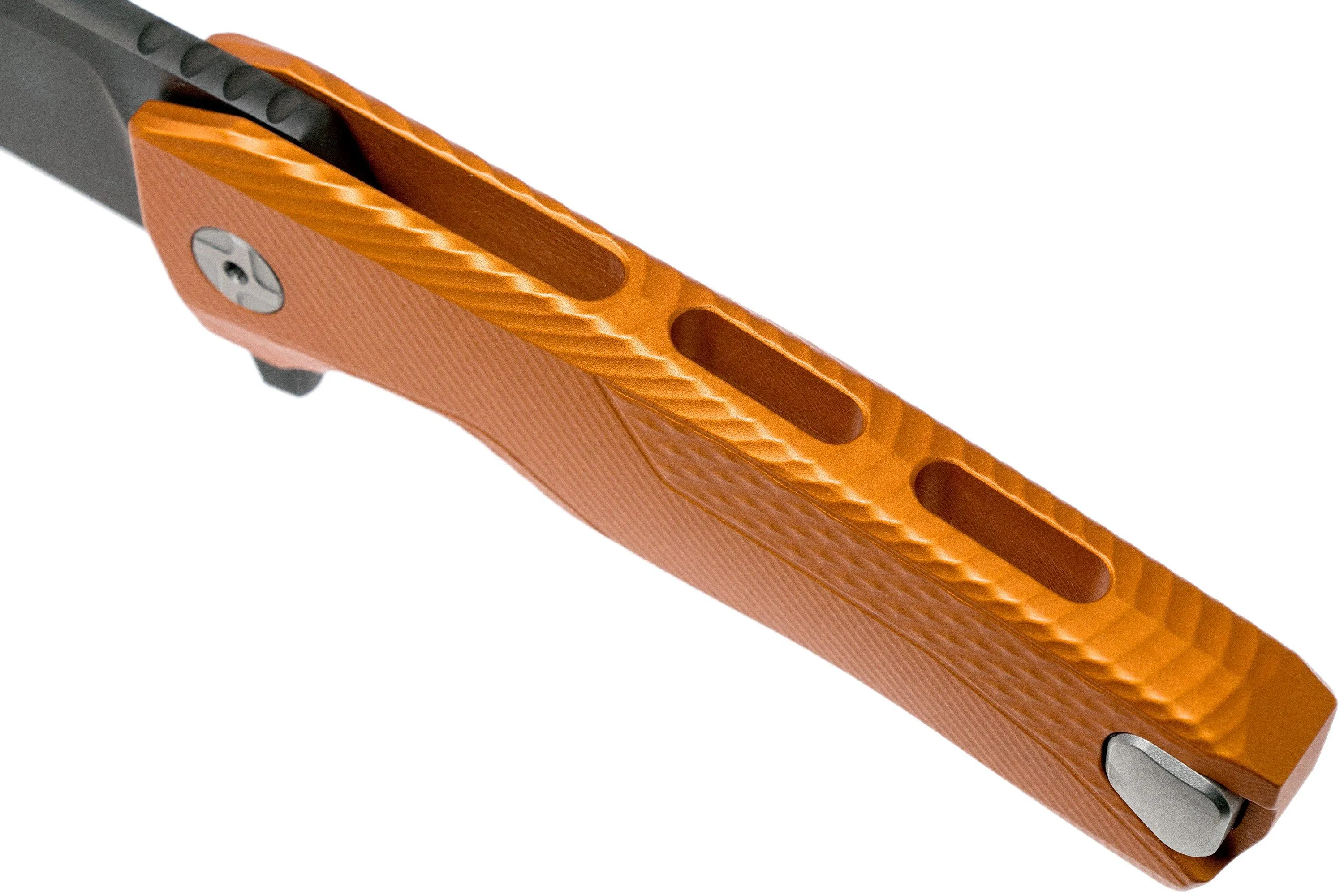 LionSteel ROK Black Orange Aluminium ROK A OB couteau de poche