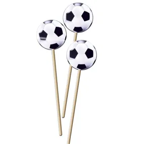 Lot de 8 piques apéritifs Ballon de foot Divers Accessoire de Fête