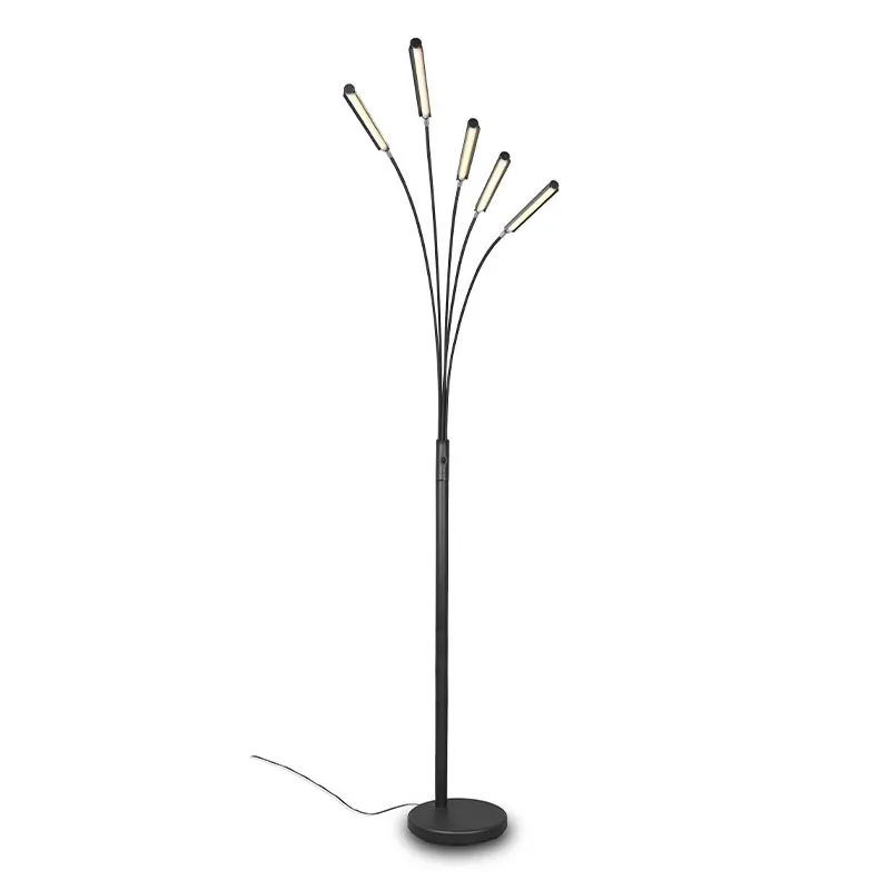 Moderne vloerlamp Ekram, zwart, 3,5w geintegreerd LED