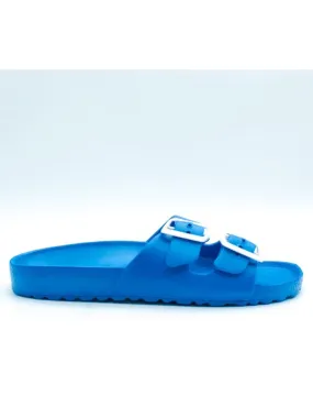 Mules à boucle Kebello - Bleu