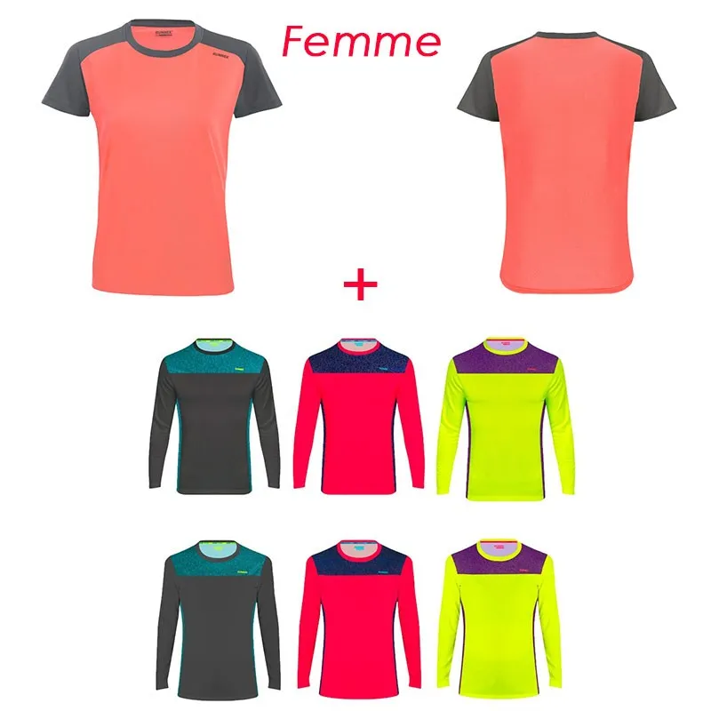 Pack 2 tee shirt techniques femme - un manches courtes et un manches longues - Runji