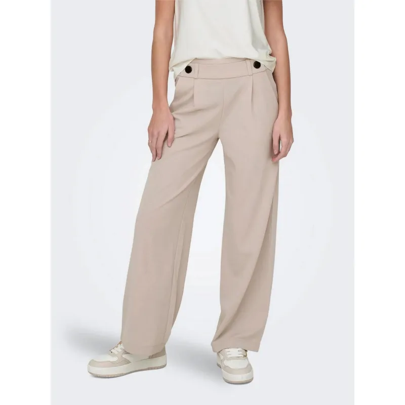 Pantalon fluide ample gaya beige femme - Jacqueline De Yong | wimod