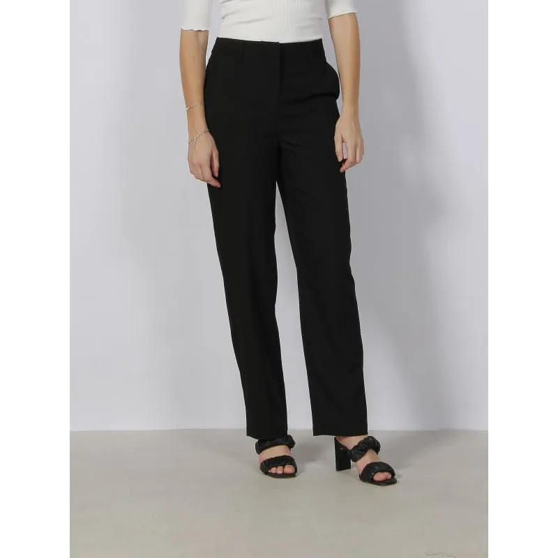 Pantalon fluide large crop caly noir femme - Only | wimod