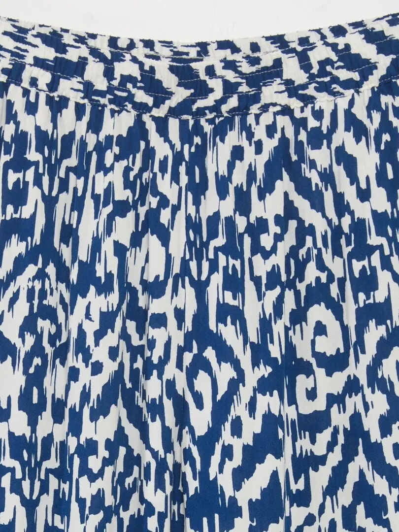 Pantalon fluide large 'JDY' - Bleu