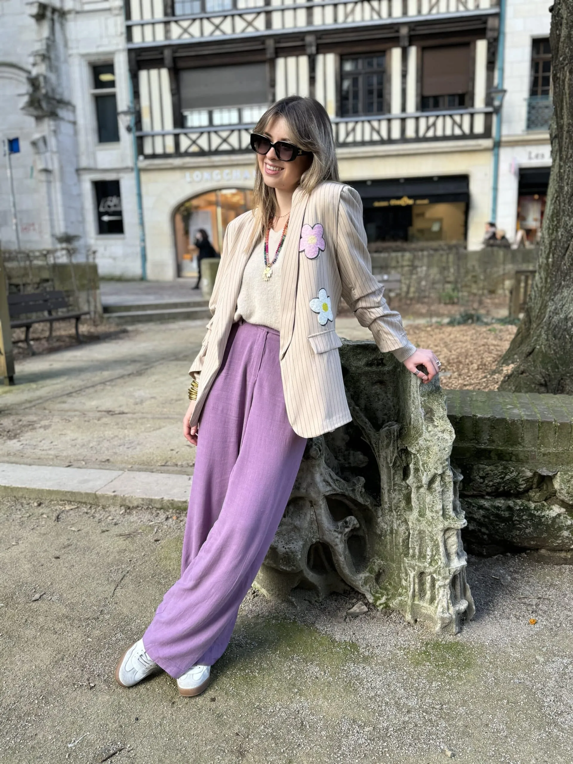 Pantalon fluide lilas | Concept Store En Ligne | Jade & Lisa