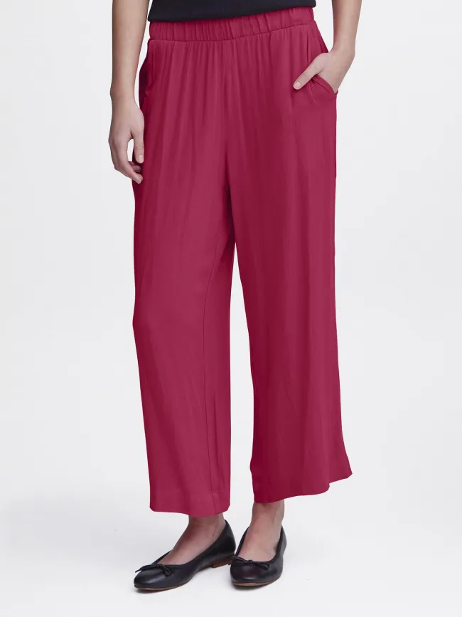 Pantalon fluide marrakech rose femme - Ichi | wimod