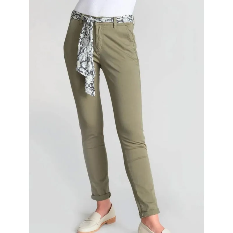 Pantalon fluide rayé marrakech bleu marine femme - Ichi | wimod