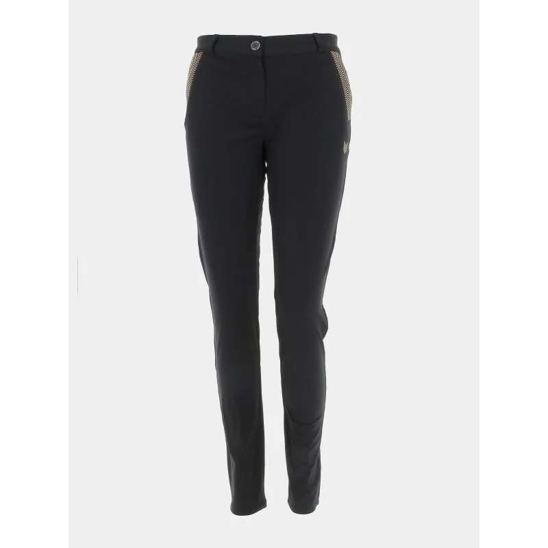 Pantalon fluide rayé marrakech bleu marine femme - Ichi | wimod