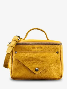 PAUL MARIUS - Sac Bandoulière Cuir Femme Jaune LeGavroche Réédition - Safran