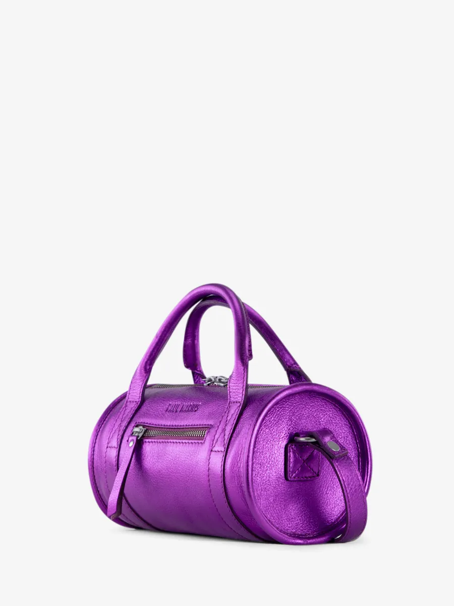 PETIT SAC BANDOULIÈRE VIOLET MÉTALLISÉ Charlie - Bonbon