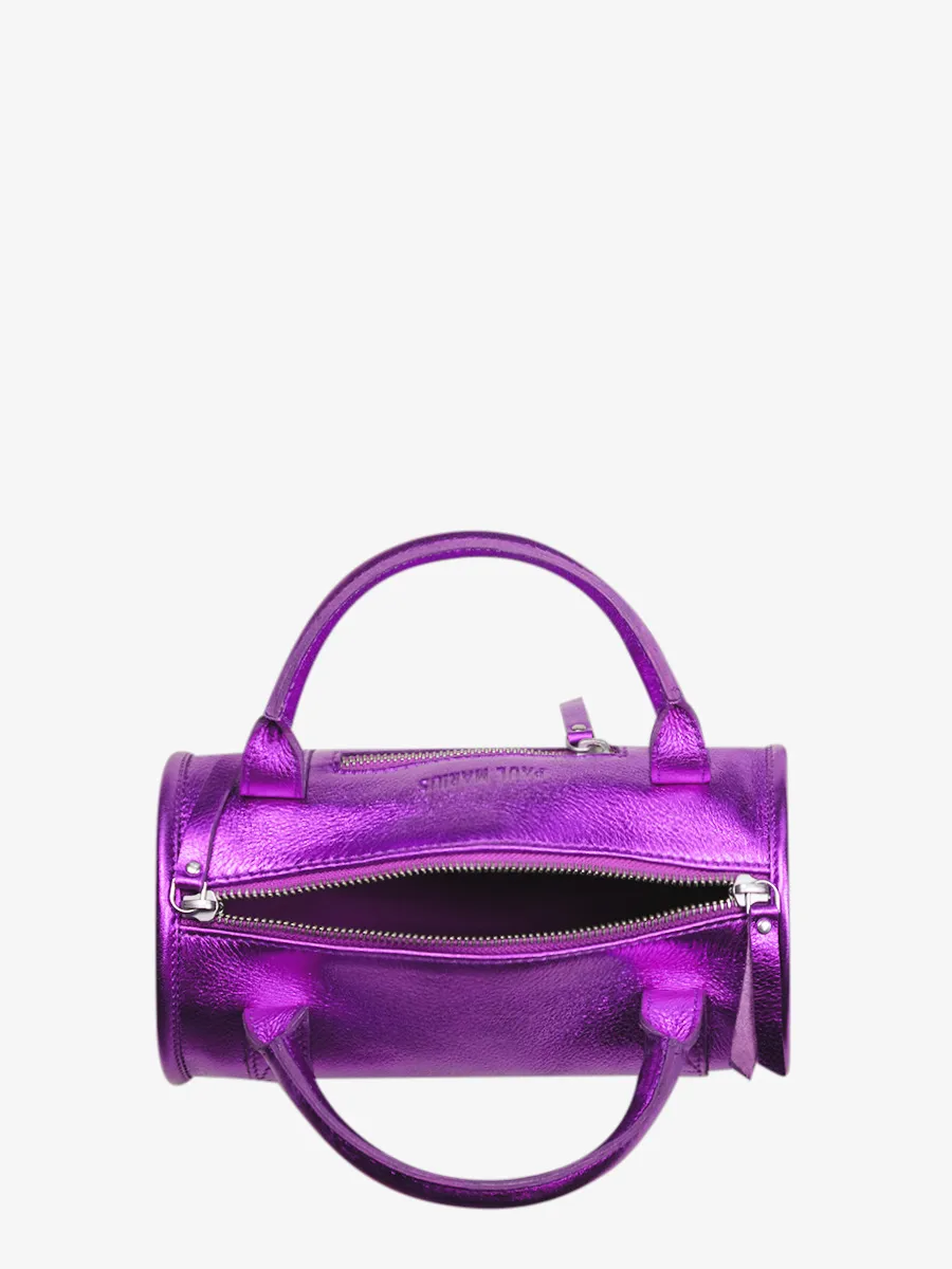 PETIT SAC BANDOULIÈRE VIOLET MÉTALLISÉ Charlie - Bonbon