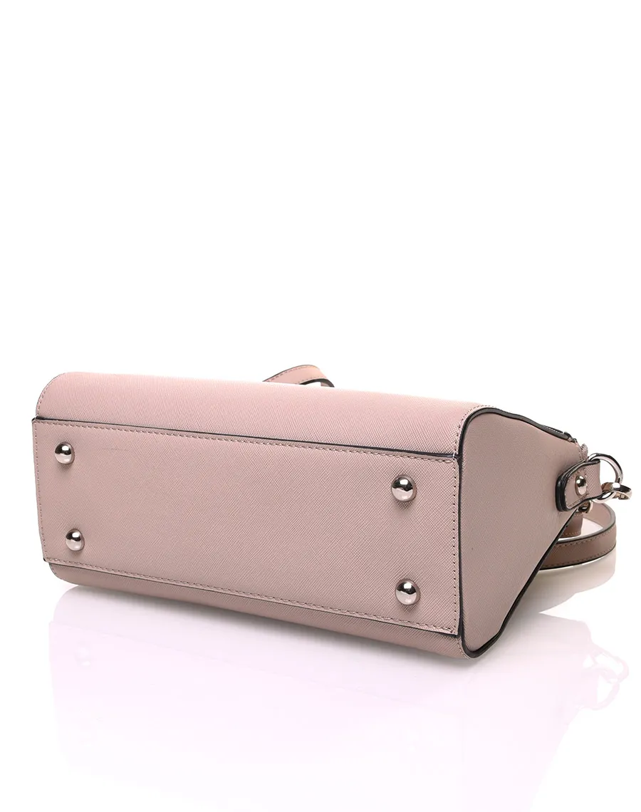 Petit sac bandoulière rectangulaire texturé taupe