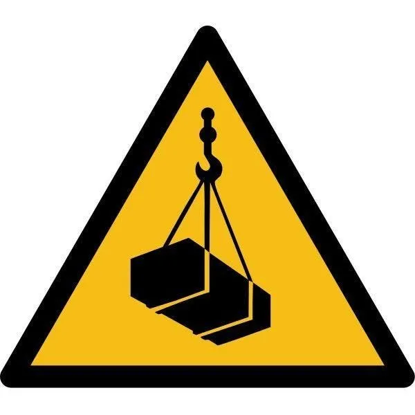 Picto danger'charges supendues' w015 pvc -l:315mm