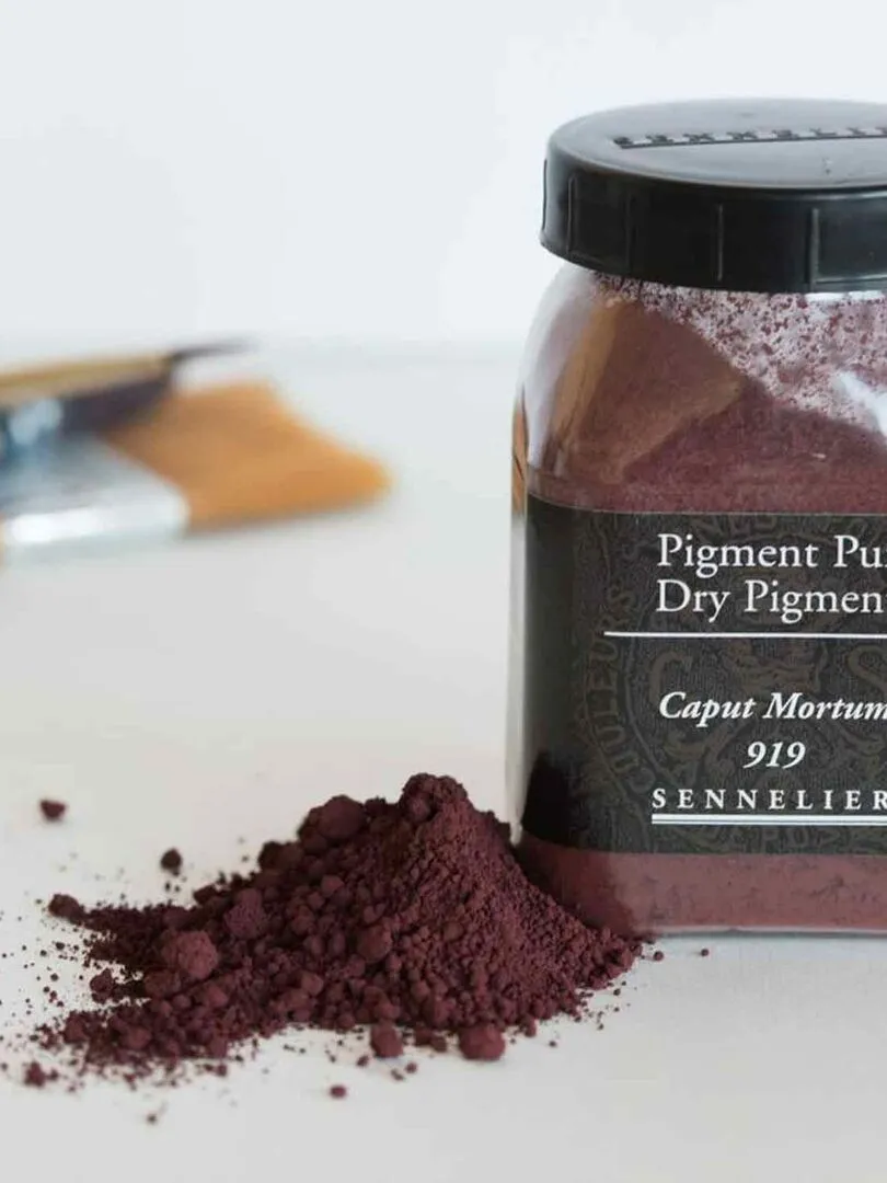 Pigment pour création de peinture - pot 170 g - Brun Caput mortuum - N/A