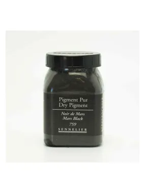 Pigment pour création de peinture - pot 180 g - Noir de Mars - N/A