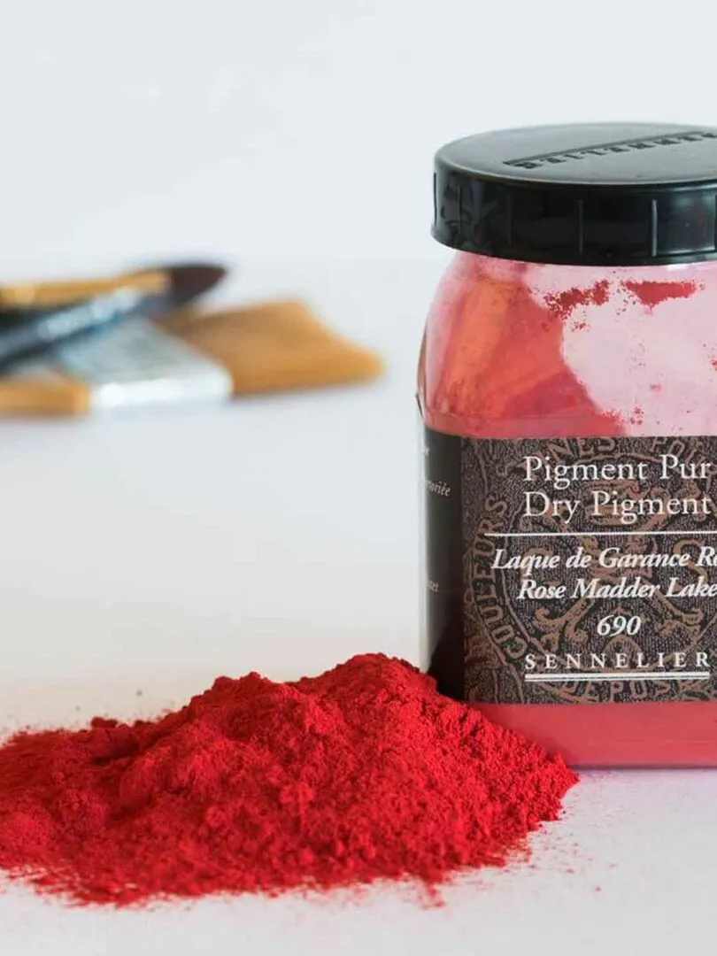 Pigment pour création de peinture - pot 40 g - Laque de Garance rose - N/A