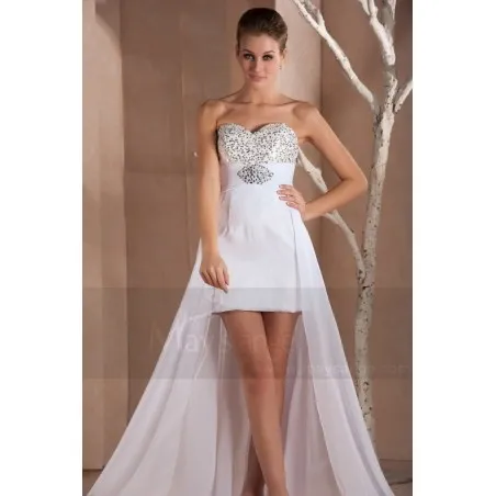 Robe asymétrique de soiree Candice