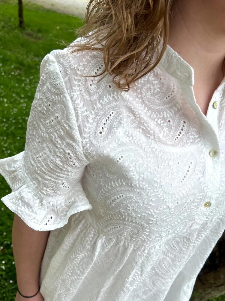 Robe en  dentelle JULIA - Molly Bracken - Prêt à porter femme Cléstyle Couleur Blanc XXS à 6XL S