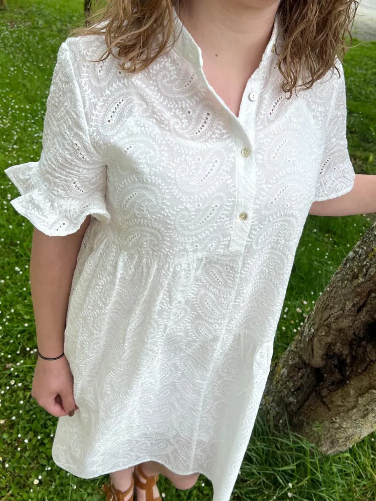 Robe en  dentelle JULIA - Molly Bracken - Prêt à porter femme Cléstyle Couleur Blanc XXS à 6XL S