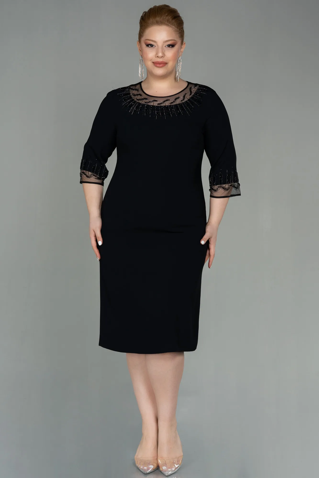 Robe Grande Taille Midi Parlement ABK1622