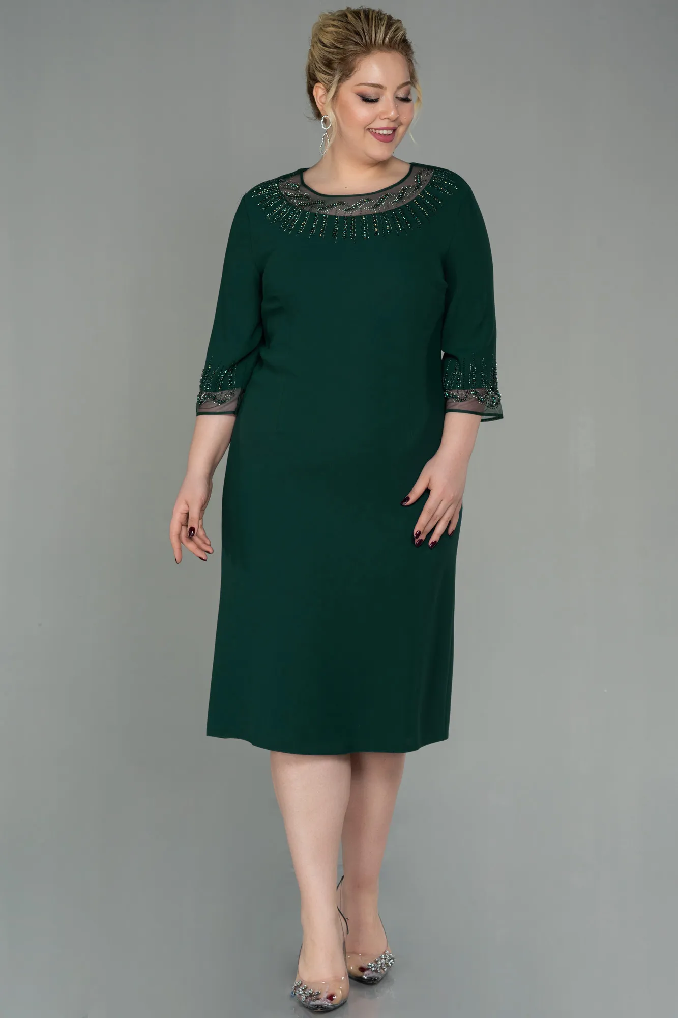 Robe Grande Taille Midi Parlement ABK1622